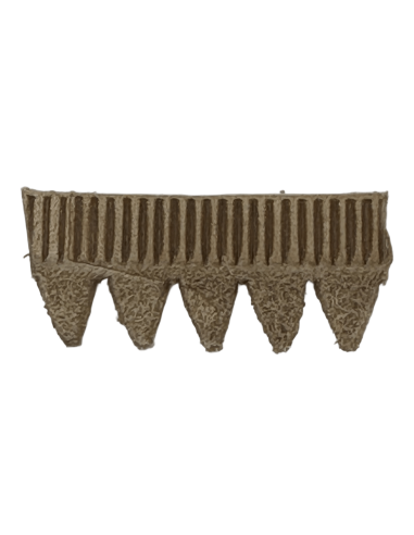 TREPOINTE CUIR CRANTEE 16X3MM - ST6