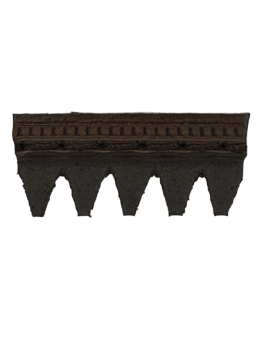 TREPOINTE ELASTOMERE CAOUTCHOUC COUSUE CRANTEE NR44