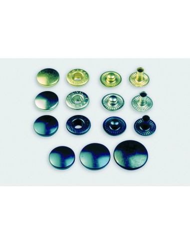 BOUTON-PRESSION FLOX 4/3 Ø CALOTTE 12MM LAITON PAR 100