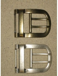 BOUCLE CEINTURE ZAMAK ACIER IM 7294 2 ARDILLONS LARGEUR 40MM