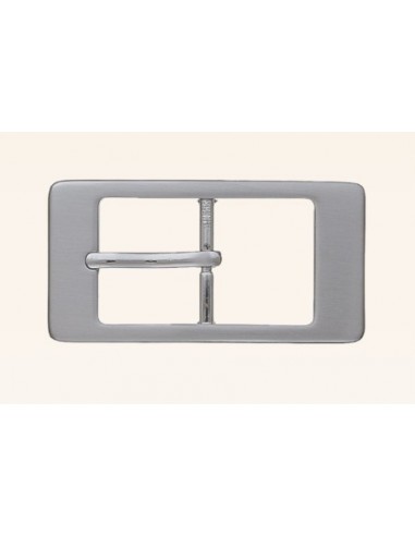 BOUCLE CEINTURE ZAMAK ACIER BYM 101653 LARGEUR 30MM NICKEL SATINE