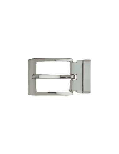 BOUCLE CEINTURE ZAMAK ACIER BYM 101158 LARGEUR 30MM NICKEL