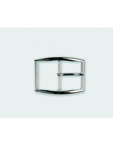 BOUCLE CEINTURE ZAMAK ACIER MG 11536 LARGEUR 35MM NICKEL