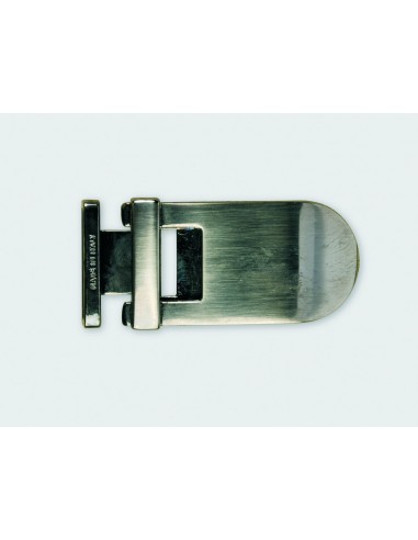 BOUCLE CEINTURE ZAMAK ACIER P1416 LARGEUR 30MM NICKEL SATINE