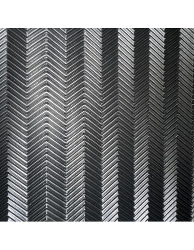PLAQUE CAOUTCHOUC FISHBONE 4MM NOIR - SVIG