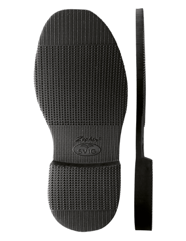 SEMELLE MONOBLOC CAOUTCHOUC CELLULAIRE 610 ZEPHIR GRIP NOIR - SVIG