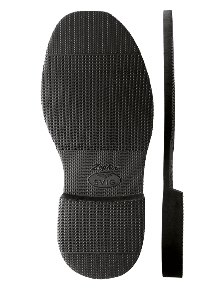 SEMELLE MONOBLOC CAOUTCHOUC CELLULAIRE 610 ZEPHIR GRIP NOIR - SVIG