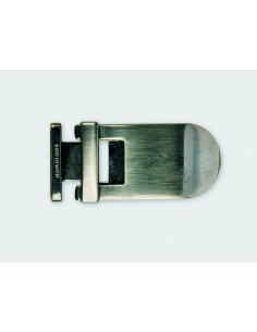 BOUCLE CEINTURE ZAMAK ACIER P1416 LARGEUR 30MM NICKEL SATINE