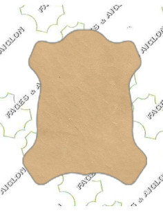 VEAU DOUBLURE TANNAGE MINERAL NATUREL 0.8/1.0 BEIGE