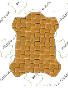 TRESSE SUR CHEVRE PLEIN 4MM EN LARGEUR 0.7M