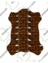 TRESSE SUR CHEVRE AJOURE 4MM EN LARGEUR 0.7M