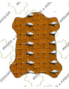TRESSE SUR CHEVRE AJOURE 4MM EN LARGEUR 0.7M