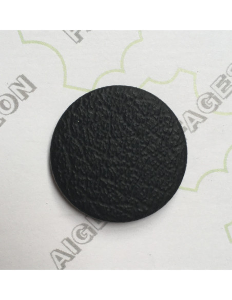 PLAQUE CAOUTCHOUC PROFIL CUIR BUFFALO 2.5MM NOIR - TOPY