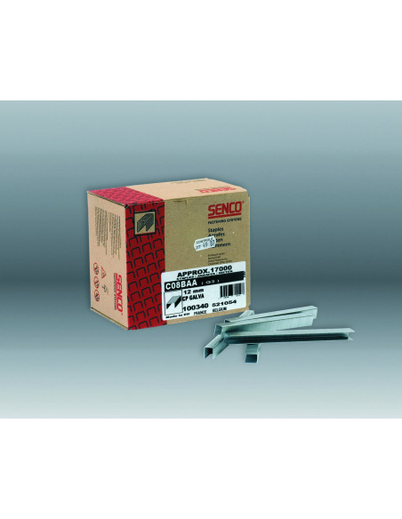 AGRAFES SENCO G3 - 12MM - BOITE 17.000 - code 100340