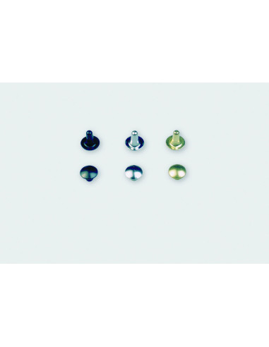 RIVET LAITON 11/6S COMPLET Ø4.5MM PIED 6MM PAR 100