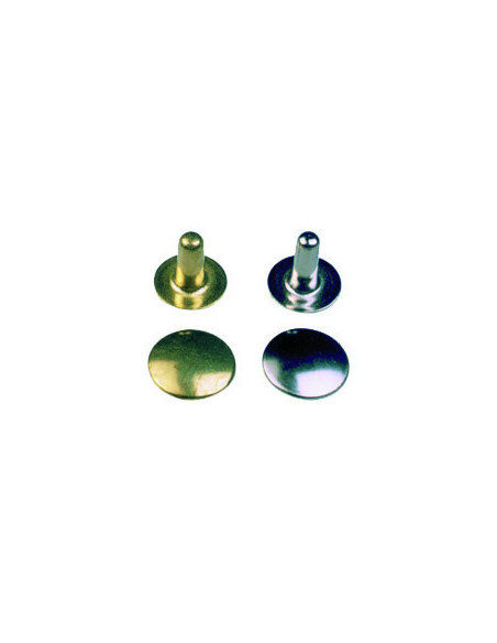 RIVET LAITON N°8 COURT COMPLET Ø10.7MM PIED 9.1MM PAR 100