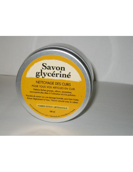 SAVON POUR CUIR GLYCERINE -BOITE 100ML
