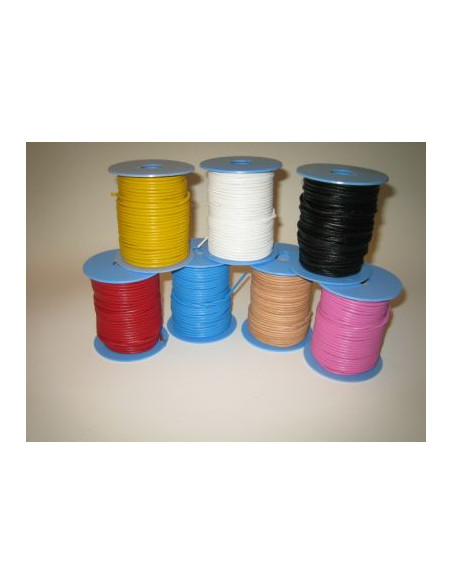 LACET CUIR ROND 2.5MM BOBINE 25M