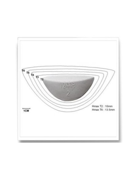 SUPPORT DE VOUTE 12448 - ELEMENT MEDIO-PIED PREFORME - LATEX CARBOSAN