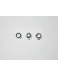 PERLE METAL ARGENTEE 8MM