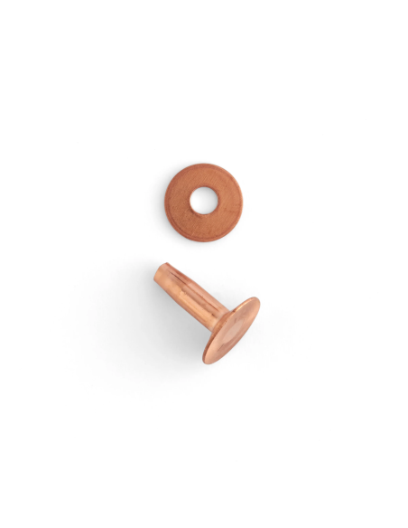 ART.1280 RIVETS CUIVRE 1/2 IN - sachet de 50.-TANDY LEATHER