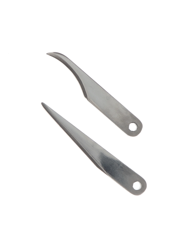LAMES COUTEAU USA TANDY -1 DROITE + 1 COURBE