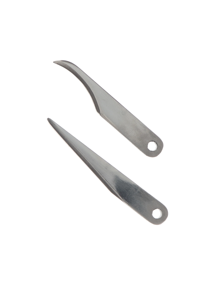 LAMES COUTEAU USA TANDY -1 DROITE + 1 COURBE
