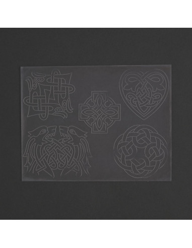 ART.76614 FEUILLE DE REPOUSSAGE CELTIC 2 - TANDY LEATHER