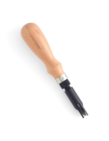 ART.1811 GOUGE V AVEC MANCHE - TANDY LEATHER