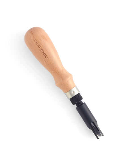ART.1811 GOUGE V AVEC MANCHE - TANDY LEATHER