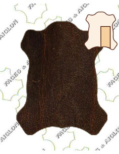 DEMI-CROUPON TANNAGE CHROME ETIRE POUR ETRIVIERES 4.0/4.5MM