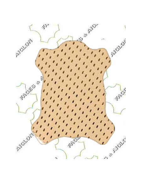 VEAU DOUBLURE TANNAGE MINERAL PERFORE BEIGE