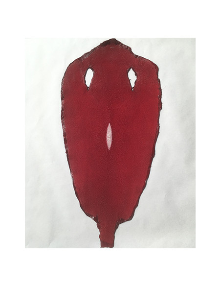 PEAU DE GALUCHAT PERLE 8 inch ROUGE