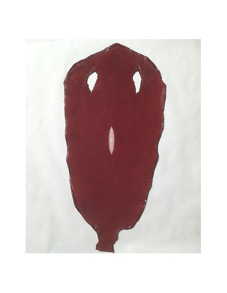 PEAU DE GALUCHAT PERLE 8 inch BORDEAUX