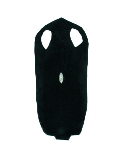 PEAU DE GALUCHAT PONCE GLACE 8 inch NOIR