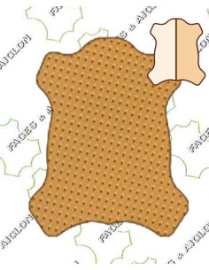 BANDE VEAU DOUBLURE TANNAGE MINERAL POINCONNE AM GOLD 0.8/1.0MM