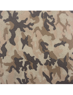 CROUTE CROUPON TANNAGE CHROME IMPRIME CAMOUFLAGE 1.4/1.6MM