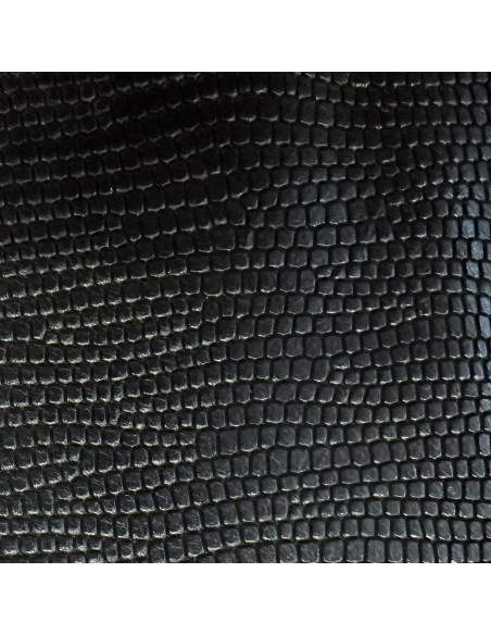 CHEVRE "HO" grain LEZARD coloris Noir