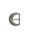 BOUCLE CEINTURE ZAMAK ACIER BYM 101816 VIEIL ARGENT