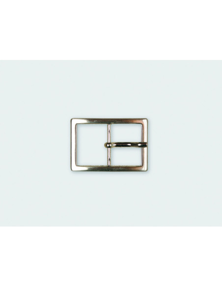 BOUCLE CEINTURE ZAMAK ACIER MG 10280 LARGEUR 30MM NICKEL SATINE