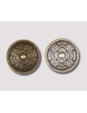 GARNITURE - CONCHO ROND A RIVETER CELTIQUE REF. MG 2953