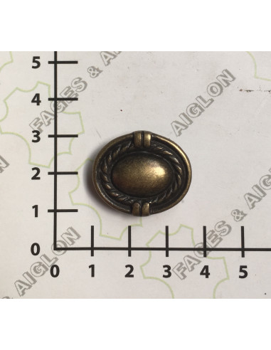 GARNITURE - CONCHO OVALE A RIVETER RANCH REF. MG 2909