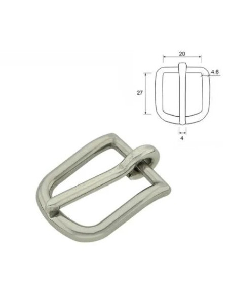 BOUCLE BRIDE SELLERIE ZAMAK ACIER INOXYDABLE