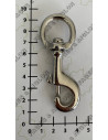 MOUSQUETON LAITON TOURNANT A POMPE/TIRETTE - BELIERE DEMI-RONDE 2083