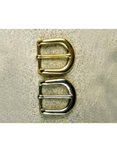 BOUCLE CEINTURE LAITON MIL 568 LARGEUR 35MM NICKEL SATINE