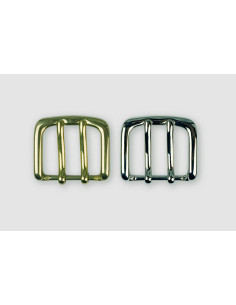 BOUCLE CEINTURE LAITON OS 1368 2 ARDILLONS LARGEUR 40MM