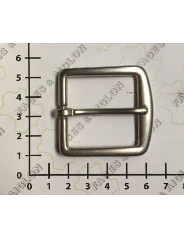 BOUCLE CEINTURE LAITON OS 4821 LARGEUR 35MM NICKEL OPAQUE