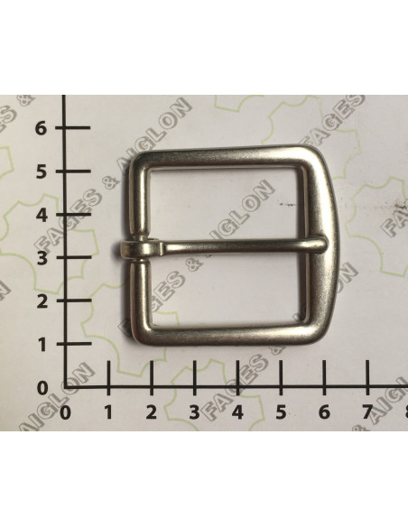 BOUCLE CEINTURE LAITON OS 4821 LARGEUR 35MM NICKEL OPAQUE