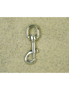MOUSQUETON TOURNANT A POMPE - TIRETTE - BELIERE DEMI-RONDE 5923
