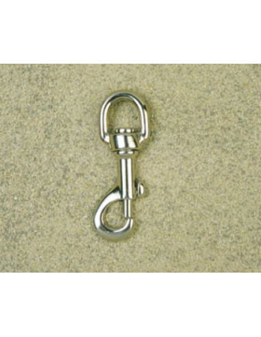 MOUSQUETON TOURNANT A POMPE - TIRETTE - BELIERE DEMI-RONDE 5923